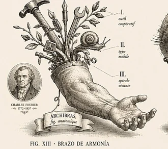 Brazo de Armonía de Fourier · figura anatómica del Archibras