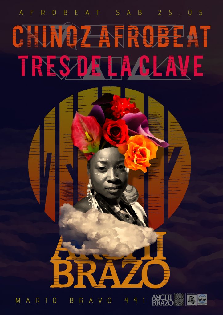 Flyer · NOCHE AFROBEAT: CHINOZ Y TRES DE LA CLAVE