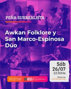 PEÑA SURREALISTA: Awkan Folklore y San Marco-Espinosa Dúo