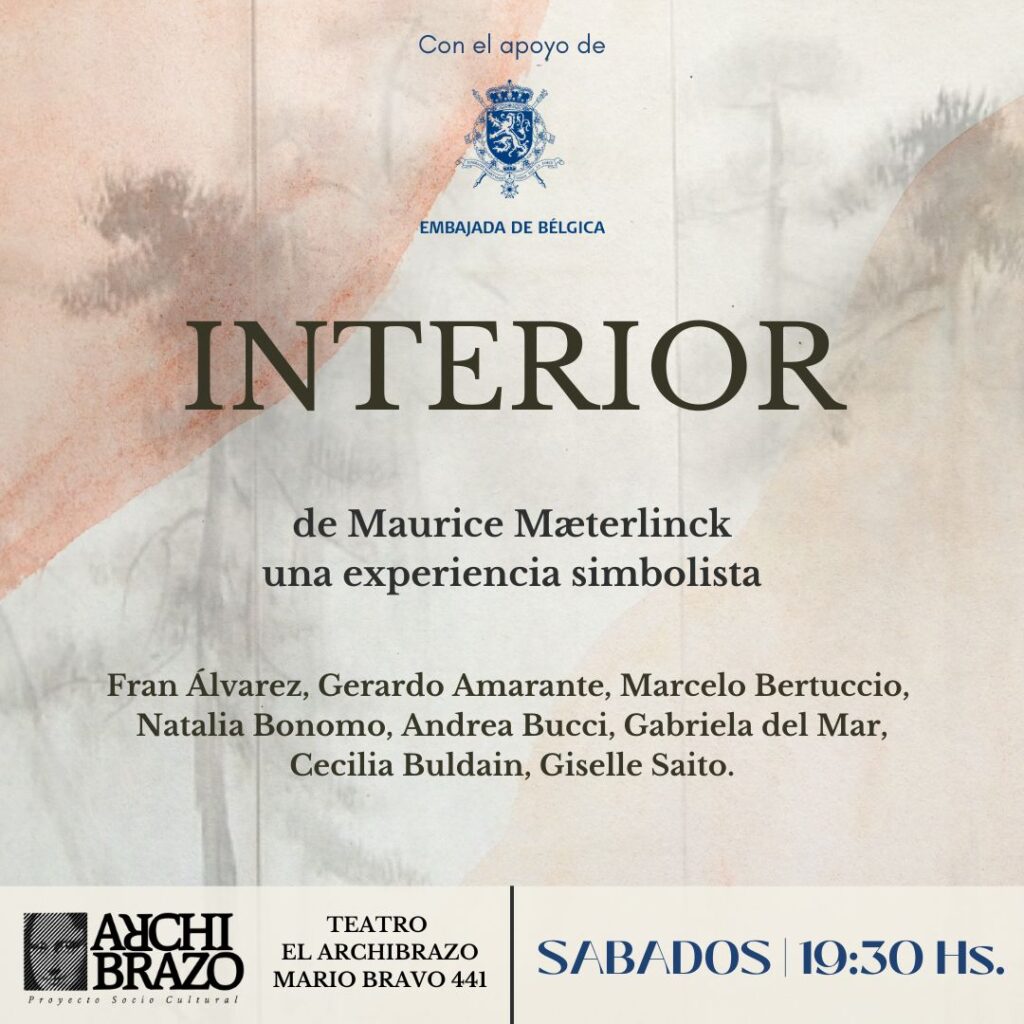 Flyer · INTERIOR | Maurice Mæterlinck | Marcelo Bertuccio