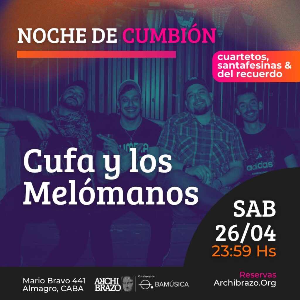 Flyer · Cufa y Los Melómanos