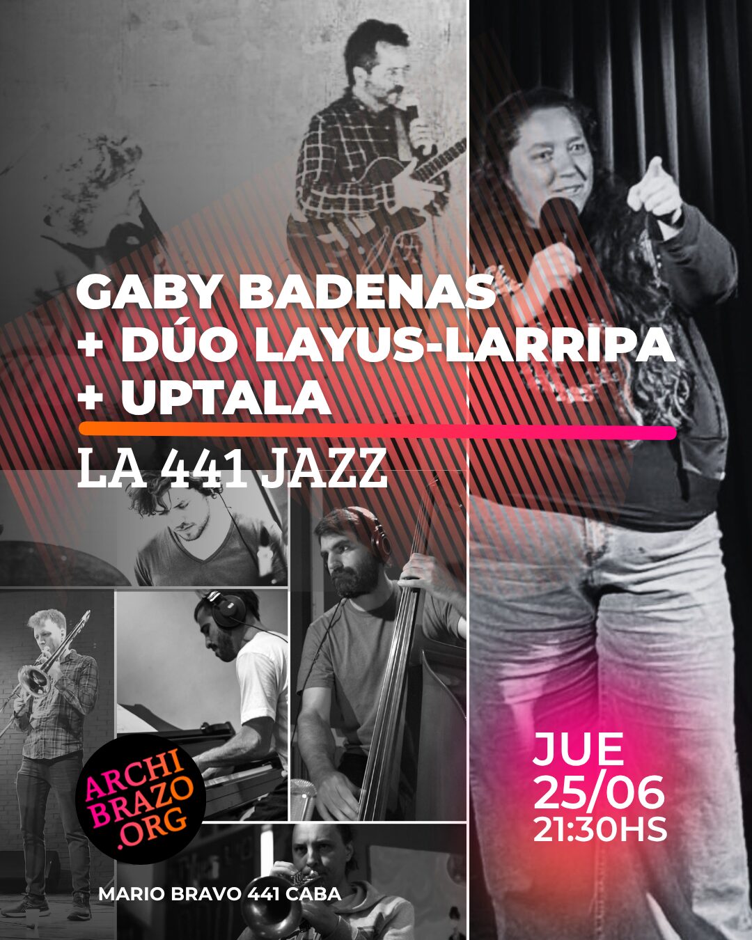 La 441 Jazz // Gaby Badenas + Dúo Layus-Larripa + Uptala