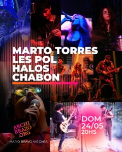 MARTO TORRES  + LES POL + HALOS + CHABON