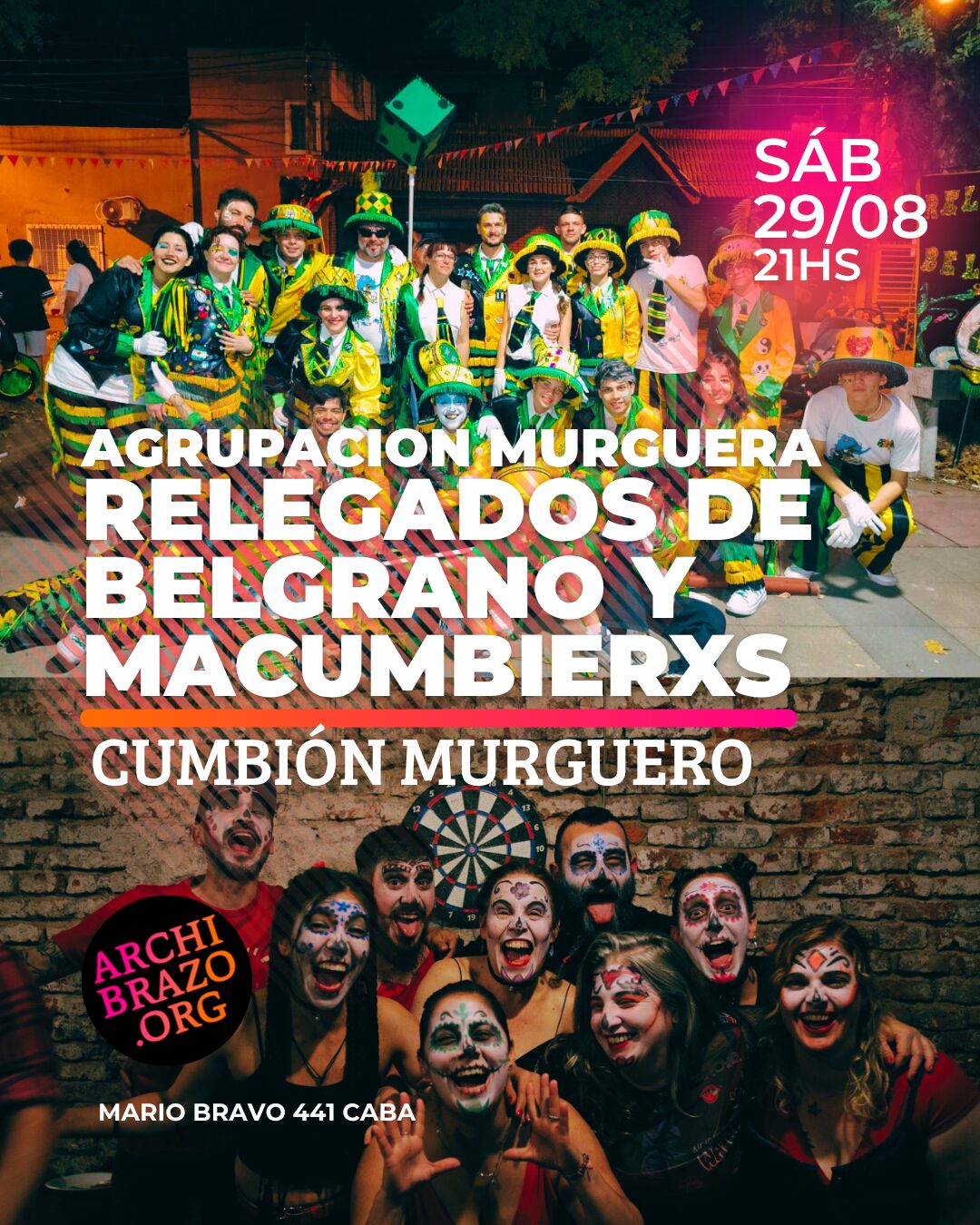 Cumbión Murguero: AGRUPACIÓN MURGUERA RELEGADOS DE BELGRANO y MACUMBIERXS