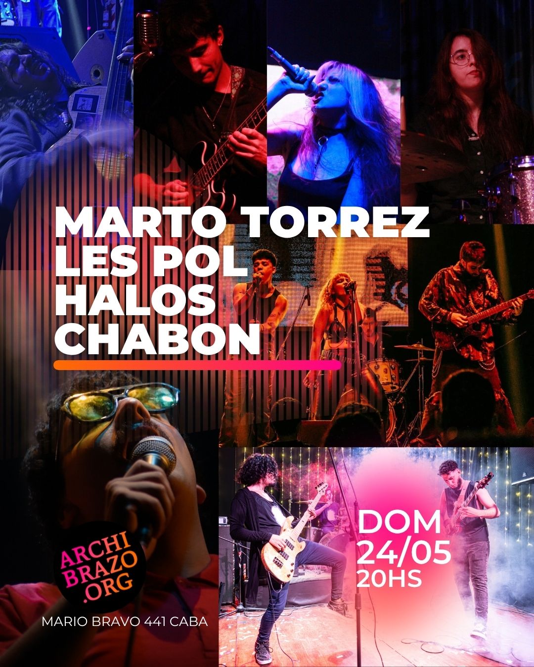 MARTO TORREZ + LES POL + HALOS + CHABON