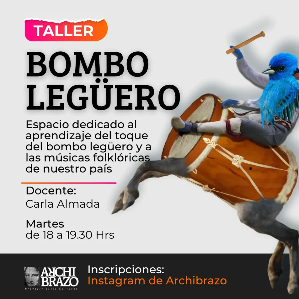 Flyer · Taller de Bombo Legüero