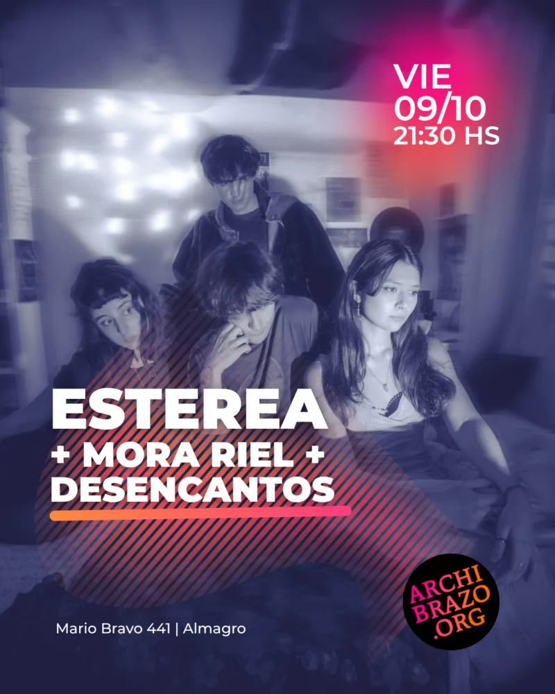 Flyer · Esterea presenta su primer disco “Cuando amanezca”
